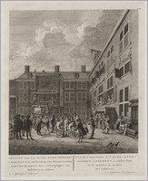 KG 07608
<br/>
Gezicht op het Oude Zijds Herenlogement te Amsterdam
<br/>
<em>Schouten, Hermanus Petrus (1747-1822)</em>